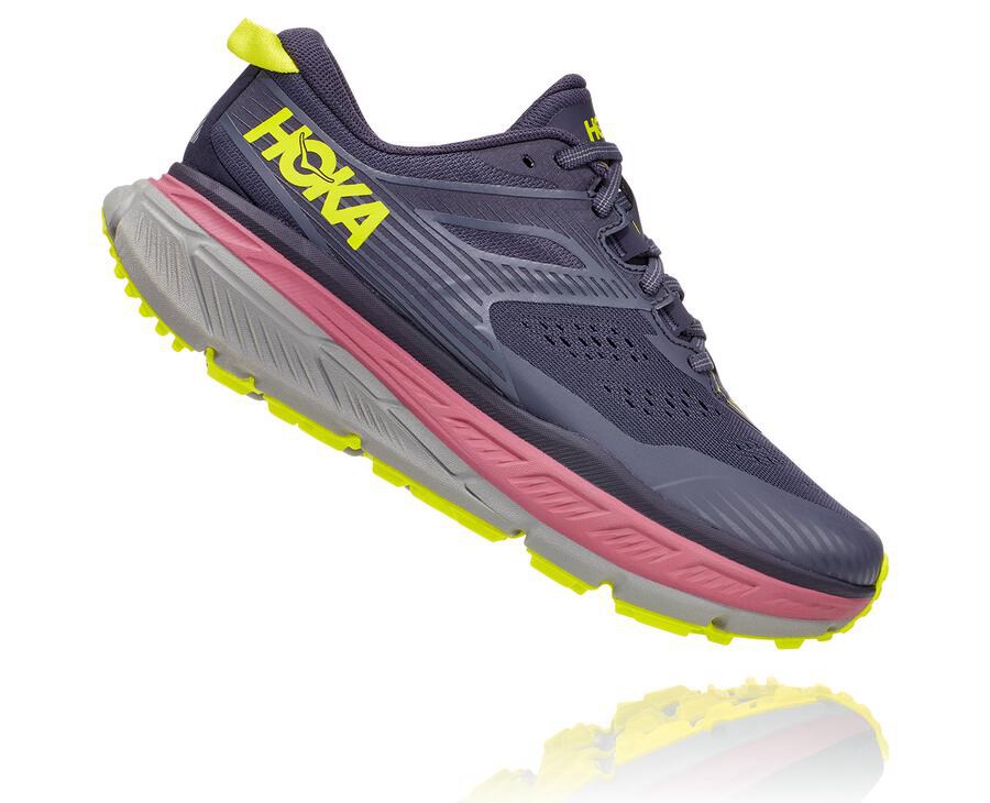 Hoka One One Trainers Womens Navy - Stinson Atr 6 - 38270ETMV